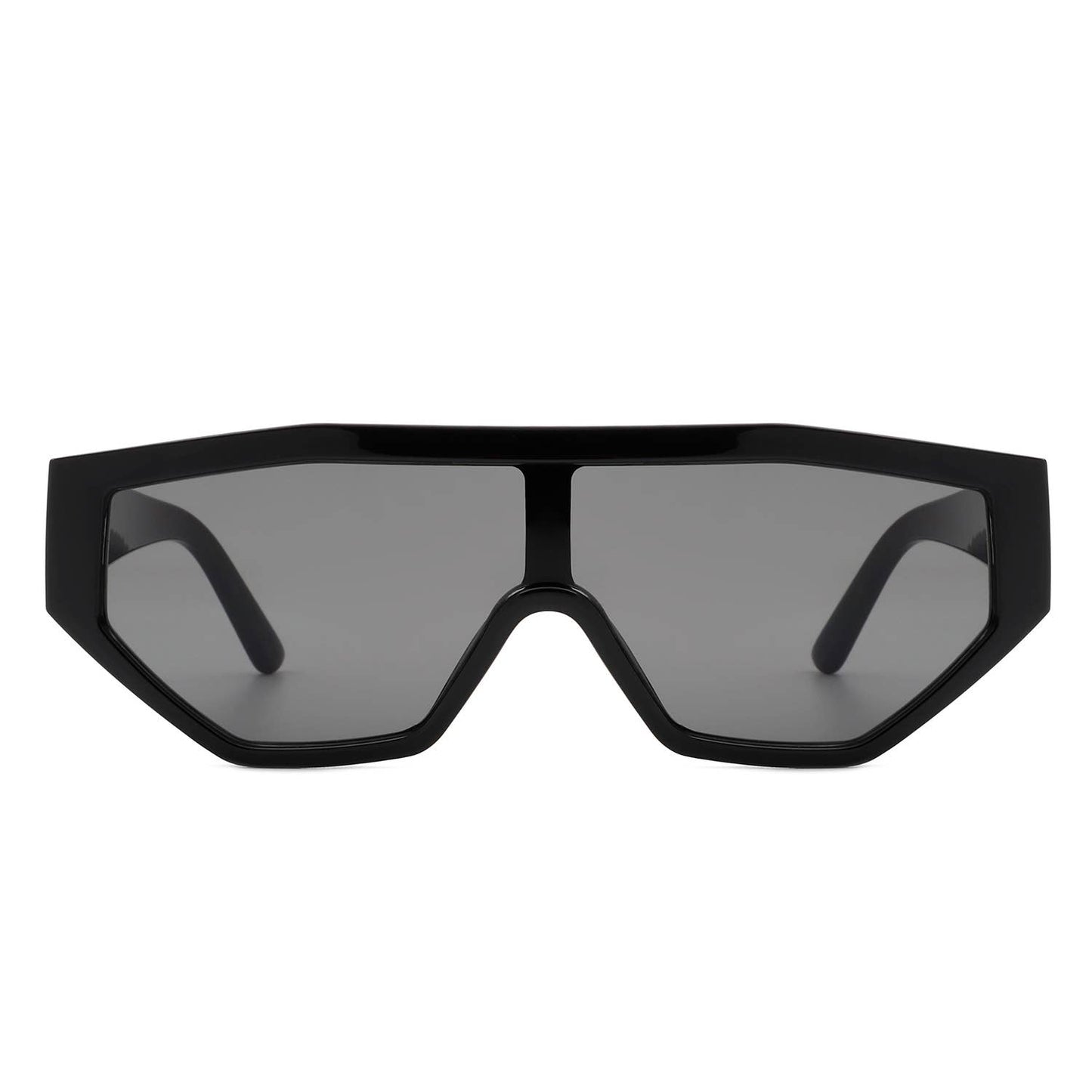 Geometric Square Oversize Futuristic Fashion Sunglasses