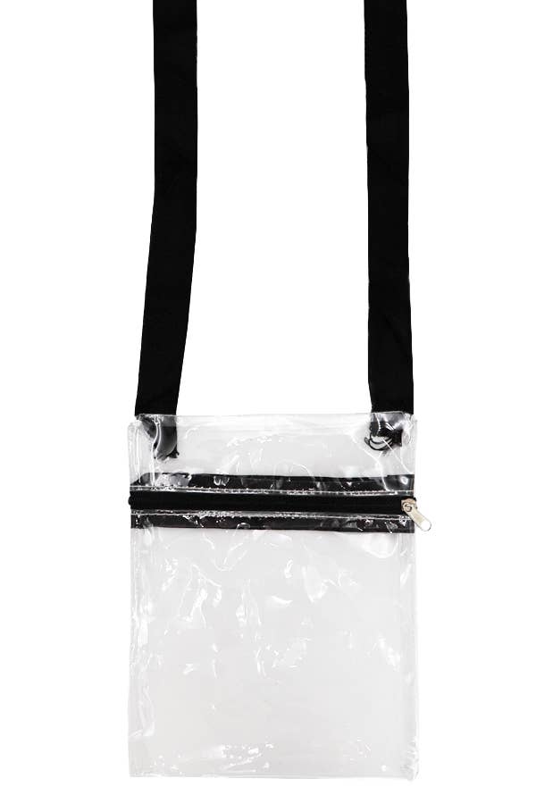 Petite Clear Soft PVC Zippered Crossbody Bag