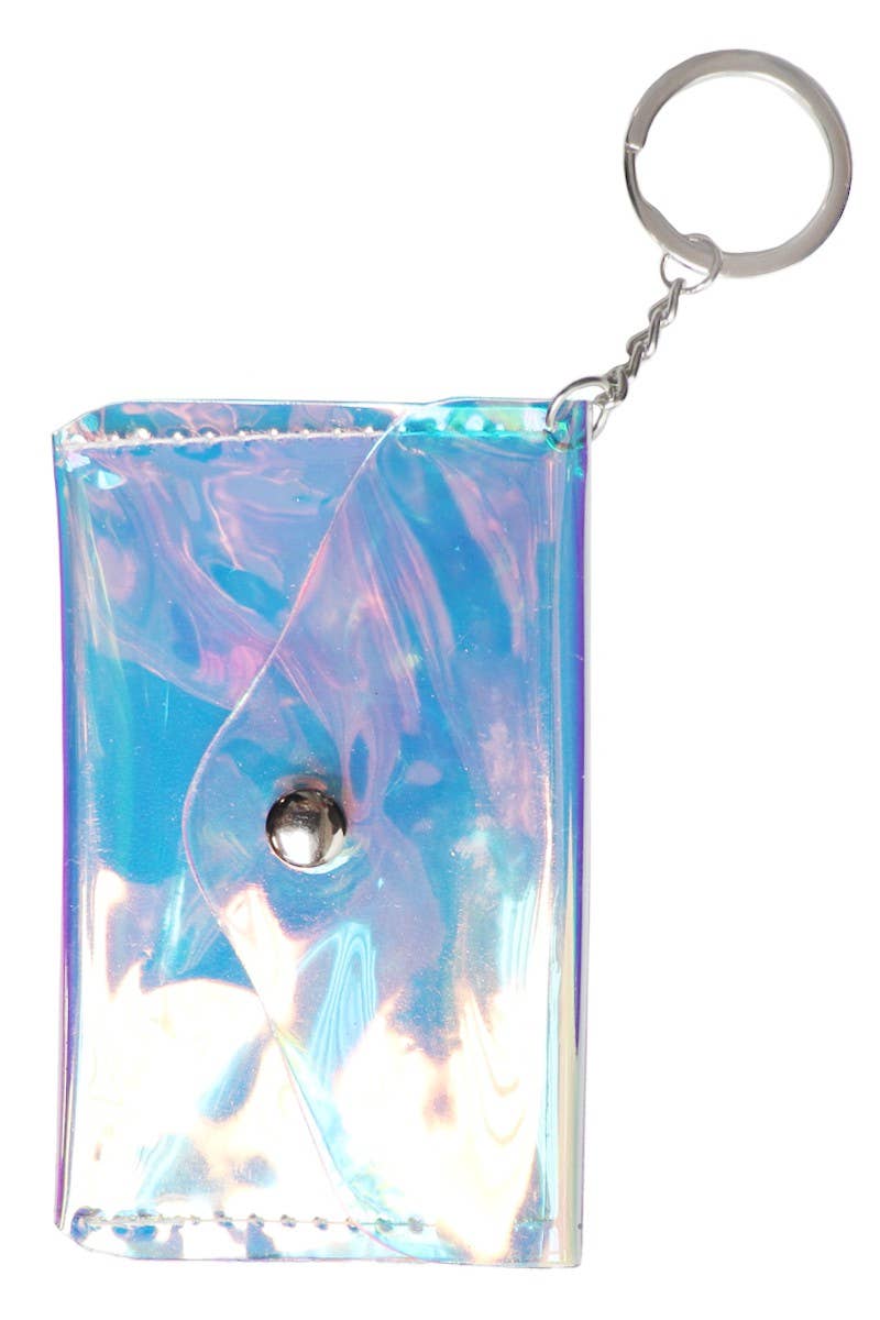 Iridescent Glossy PVC Pouch Coin Purse Bag