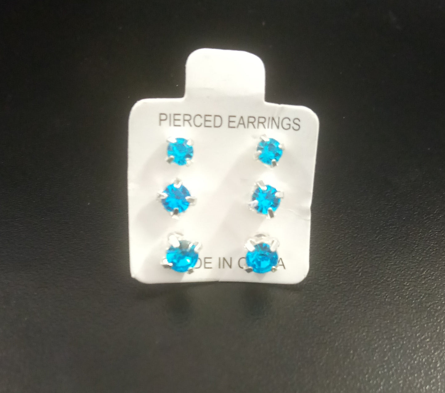 3 pair stud earrings