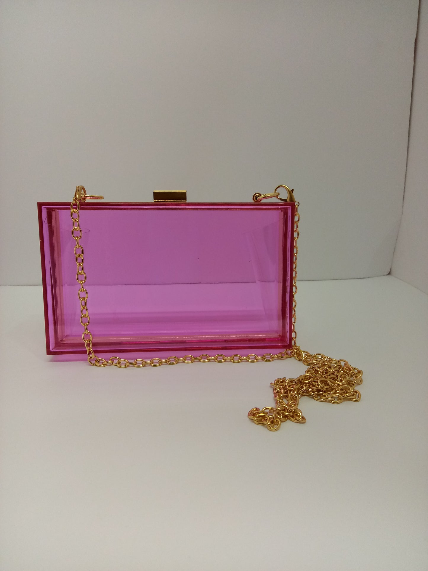 Acrylic square clutch