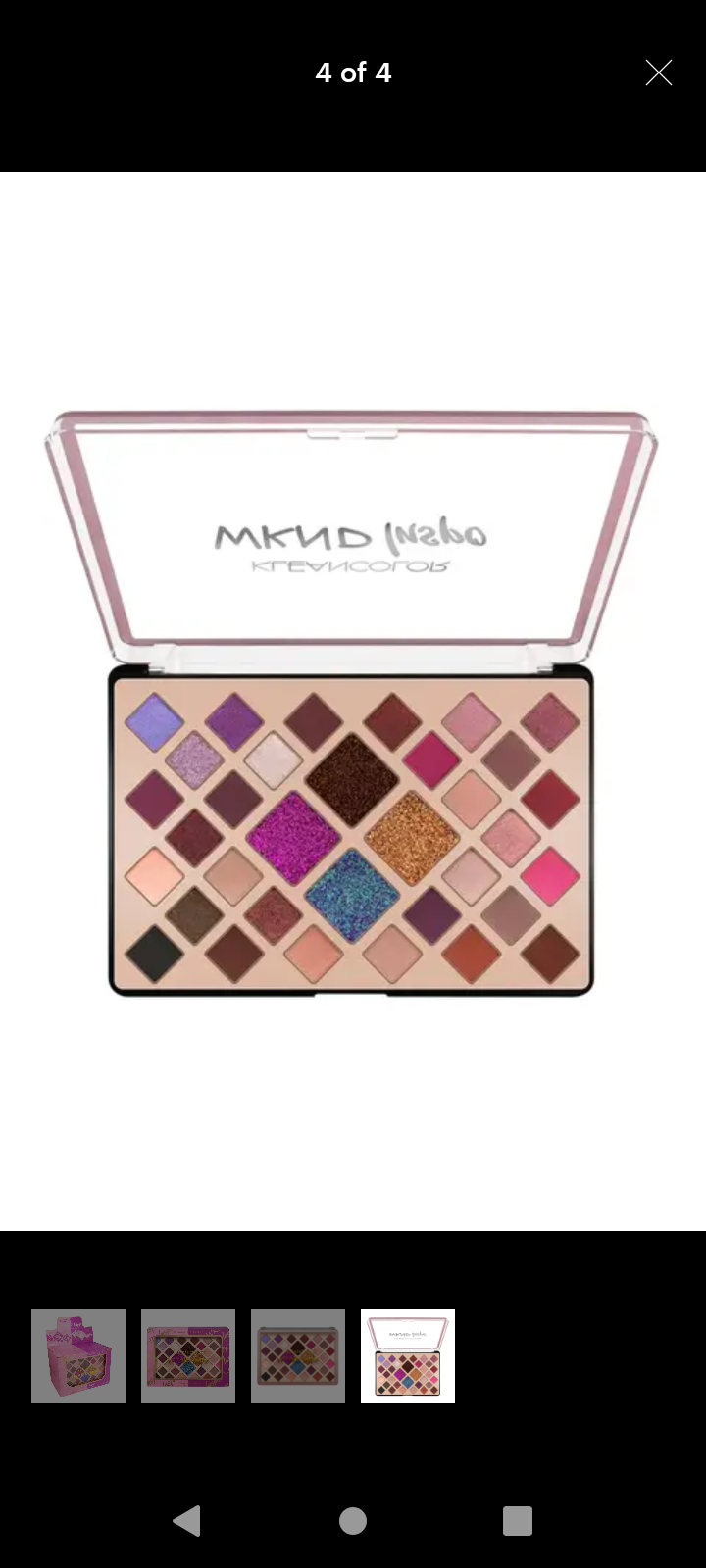 Pinks and purple eye shadow pallette