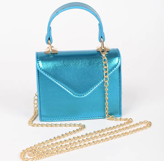 Metallic mini crossbody bag