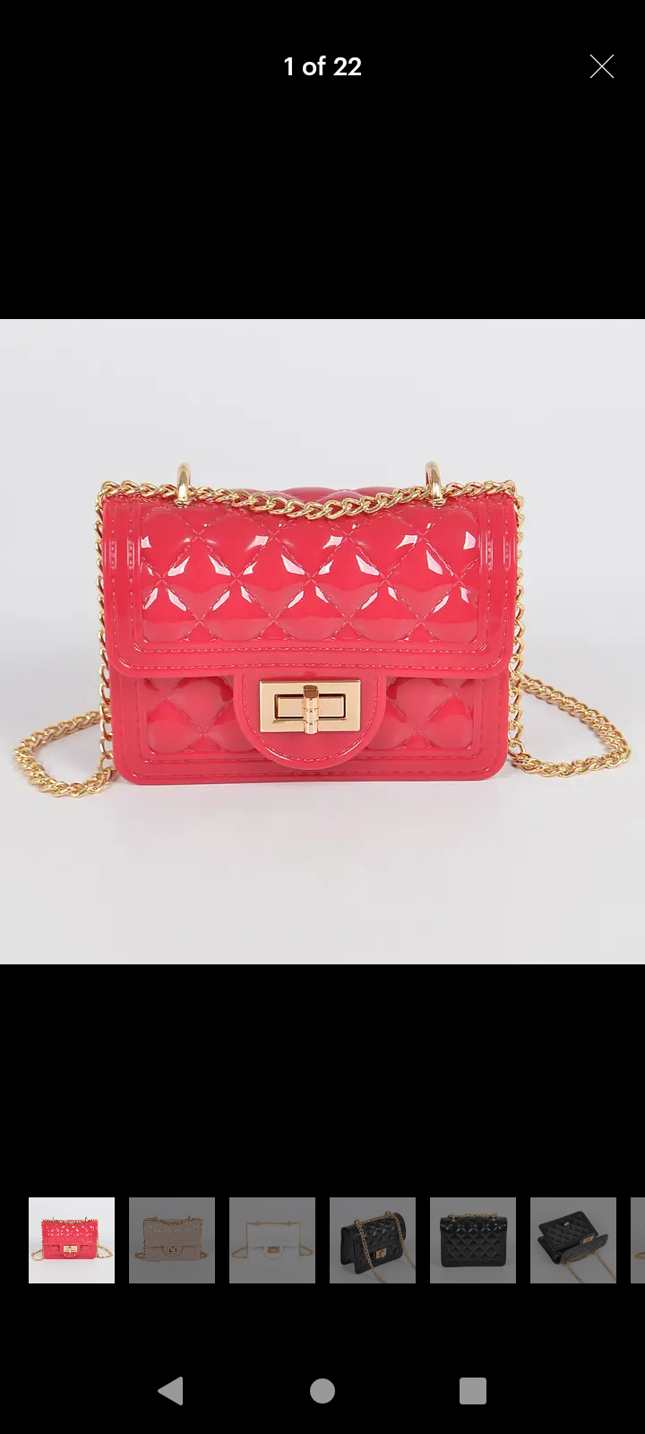 Matte color mini cross bag