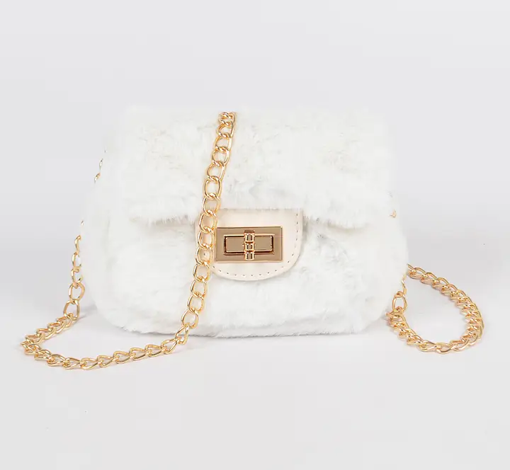 Faux fur bag