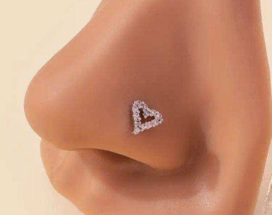 Heart nose ring