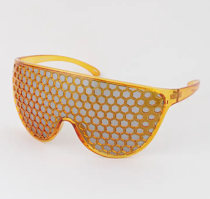 Honeycomb shield sunglasses