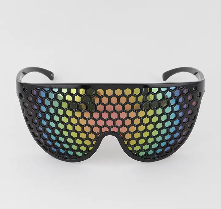 Honeycomb shield sunglasses