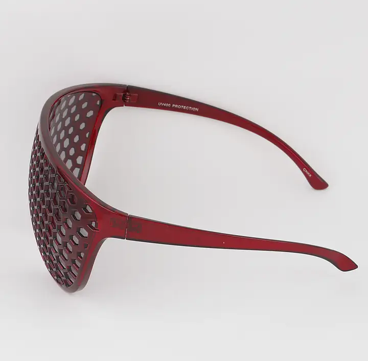 Honeycomb shield sunglasses