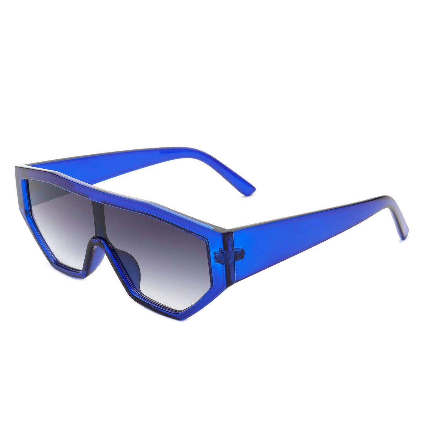 Geometric Square Oversize Futuristic Fashion Sunglasses