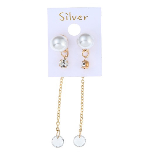 Faux pearl earrings