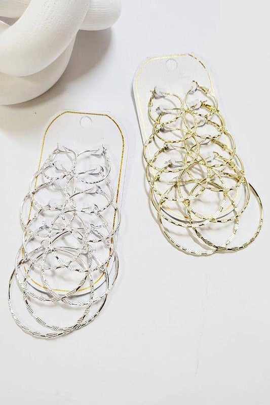 Hoop Earrings Set